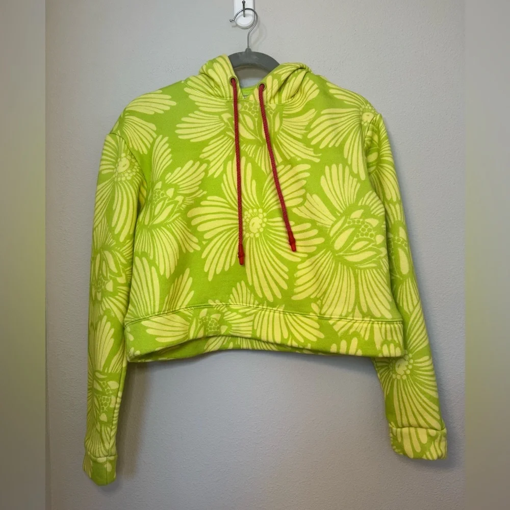 FARM Rio Neon Green Leaf Hoodie - Picture 3 of 6
